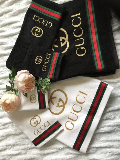 gucci bathroom towels|Gucci towels for sale.